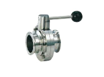 sanitary quick-install butterfly valve