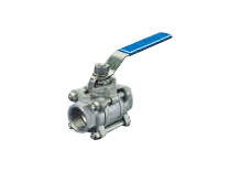 3-piece screwed ball valve,full bore, material 1.4408 PN 63 f/f