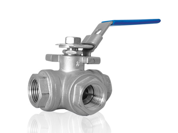 3PC Female Tee Ball Valve