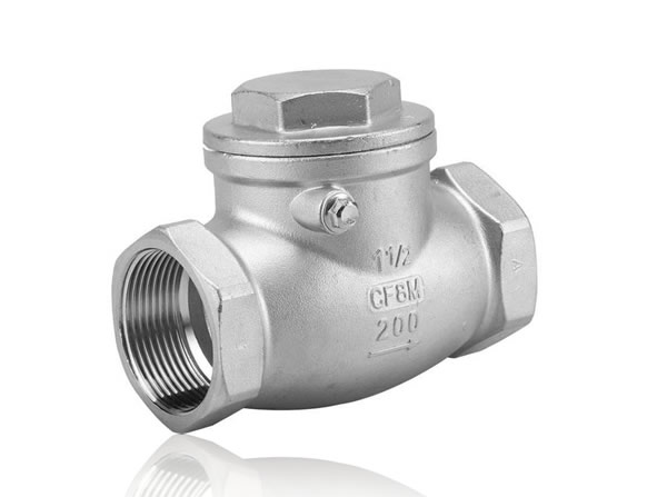 Stainless Steel 1 1/2` CF8 CF8M 200 Psi Non Return Thread End Swing Check Valve