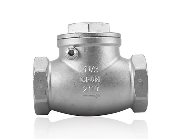 Stainless Steel 1 1/2' CF8 CF8M 200 Psi Non Return Thread End Swing Check Valve