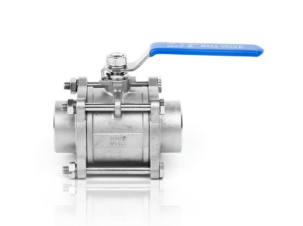  3pc Stainless Steel Ball Valve SS 304 Full Bore Female Welding