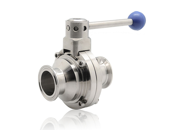 1 Inch Sanitary SS304 Clamp Manual Butterfly Ball Valve 